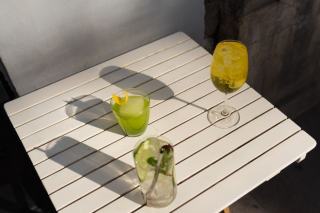 Verre a cocktail arbre polynésien