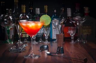 Pic cocktail en inox cercle - barman maison Place Cocktail