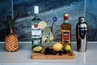 Cuillère cocktail de bar noir | Place Cocktail
